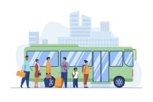 Transport en commun en bus déplacement canada